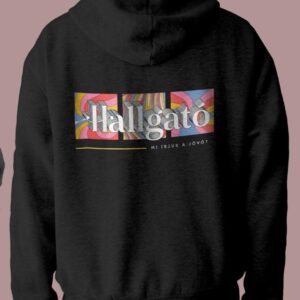 hallgató basic fekete pulcsi