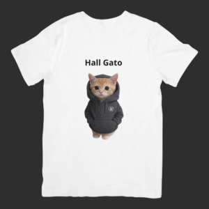 Hall Gato póló - fehér
