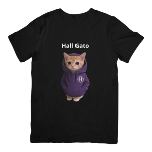 Hall Gato póló - fekete